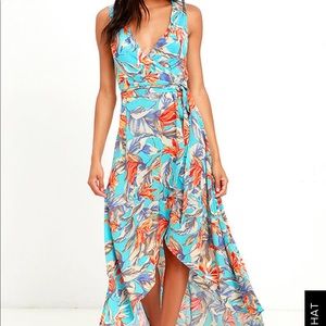 Floral wrap dress